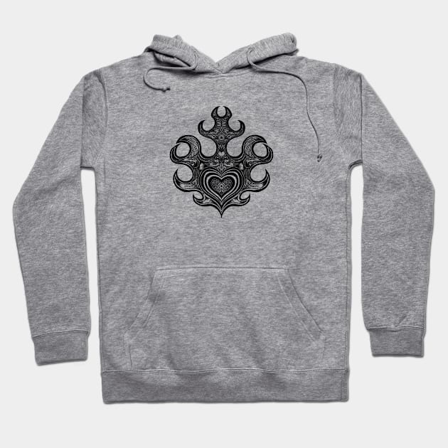 Heart of fire Hoodie by ptelling